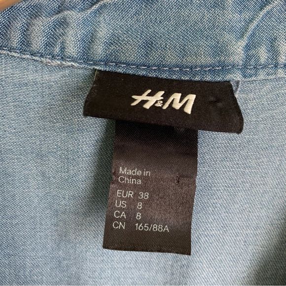 H&M Denim Dress with Ruffle Trim - Picture 6 of 7